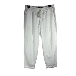 J.Crew‎ Pull on Pants Women's Size 6 White Elastic Waist NWT
